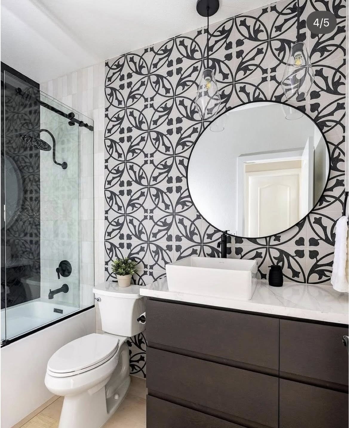 Pink Herringbone Tile Pattern