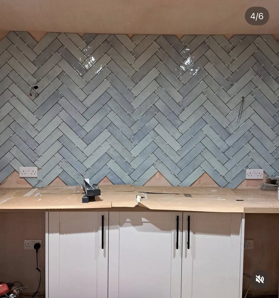 Black Vertical Tile Shower